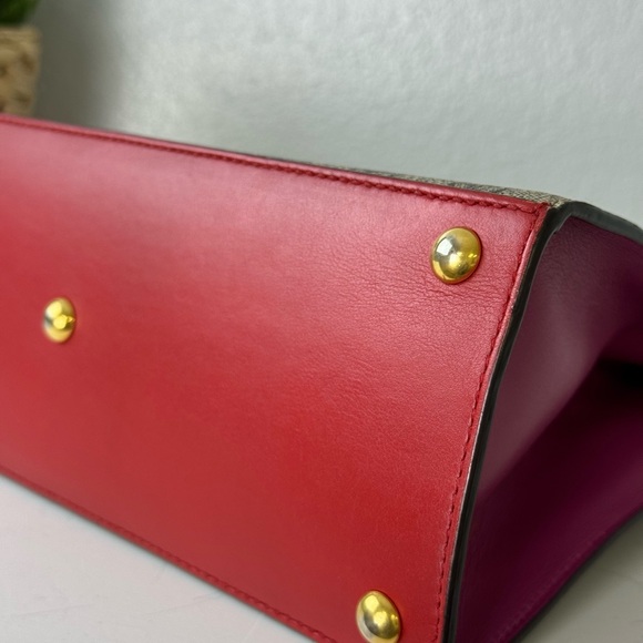 Gucci Padlock GG Coated Canvas And Leather Top Handle Bag - Picture 6 of 16